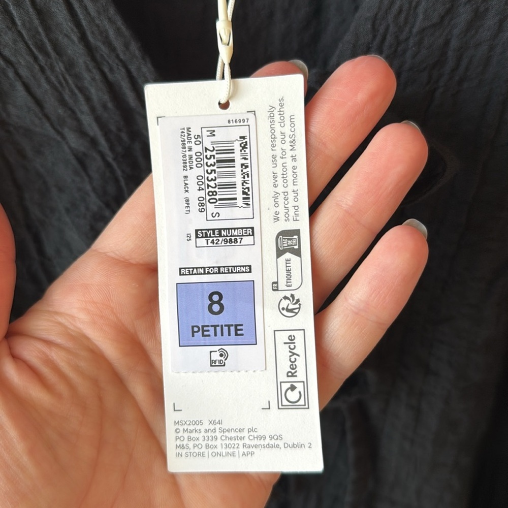 Marks & Spencer Black Midi Dress - Picture 16 of 16